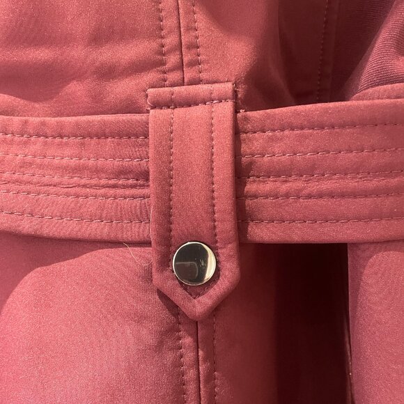 Sebby Collection Women's Soft Shell Trench Coat Water Resistant with Hood Small - Picture 7 of 9